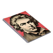 Beethoven im optischen Täuschungsstil von BAUHAUS Notizblock (Rechte Seite)