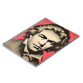 Beethoven im optischen Täuschungsstil von BAUHAUS Notizblock (Linke Seite)