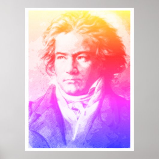 Beethoven in Farben Poster (Vorne)