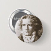 Beethoven in Sepia Button (Vorne & Hinten)