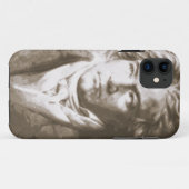 Beethoven in Sepia Case-Mate iPhone Hülle (Rückseite (Horizontal))