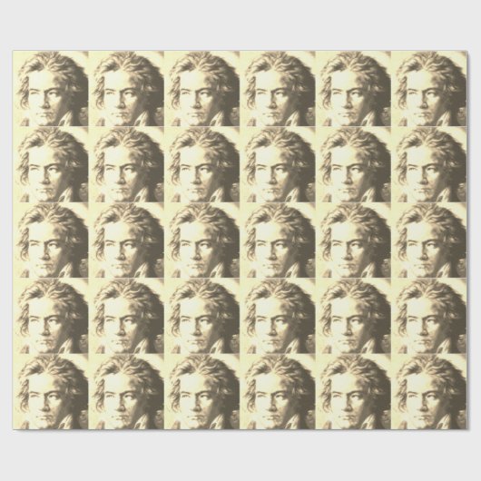 Beethoven in Sepia Geschenkpapier (Flach)