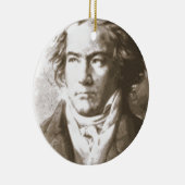 Beethoven in Sepia Keramikornament (Rechts)