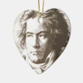 Beethoven in Sepia Keramikornament (Links)