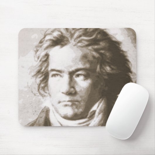 Beethoven in Sepia Mousepad (Mit Mouse)