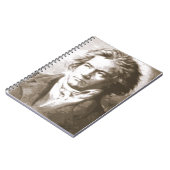 Beethoven in Sepia Notizblock (Linke Seite)