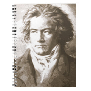 Beethoven in Sepia Notizblock