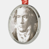 Beethoven in Sepia Ornament Aus Metall (Links)