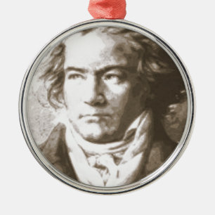 Beethoven in Sepia Ornament Aus Metall