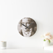 Beethoven in Sepia Runde Wanduhr (Zuhause)