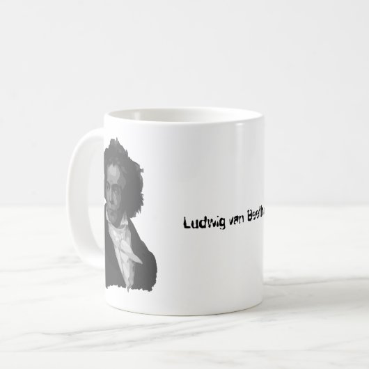 Beethoven Kaffeetasse (Vorderseite Links)
