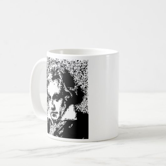BEETHOVEN KAFFEETASSE (Vorderseite Links)