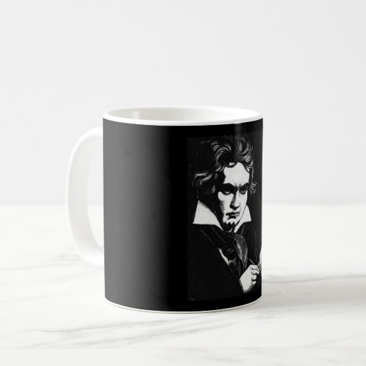 BEETHOVEN KAFFEETASSE (Vorderseite Links)