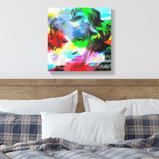 Beethoven Leinwanddruck (Insitu (Schlafzimmer))