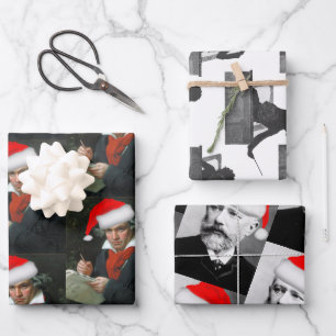 Beethoven Mahler Tchaikowski Klassische Weihnachte Geschenkpapier Set
