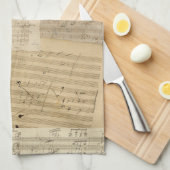 Beethoven-Manuskript-Gemisch Handtuch (Viertel Falte)