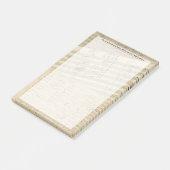 Beethoven Music Manuscript Medley Individuelle Nam Post-it Klebezettel (angewinkelt)