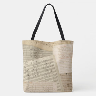 Beethoven Music Manuscripts Collage Tasche