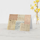 Beethoven Music Manuscripts Karte (Gelbe Blume)