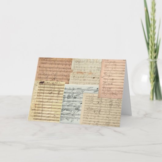 Beethoven Music Manuscripts Karte (Vorderseite)
