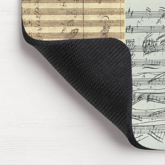 Beethoven-Musik-Manuskripte Mousepad (Ecke)