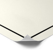 Beethoven Ode to Joy Minimalistisch Abstrakt Poster (Ecke)