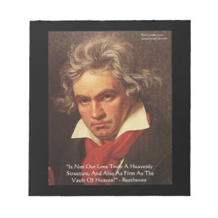 Beethoven "Of Heaven" Liebe Notizblock