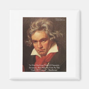 Beethoven "of Heaven" Liebe Zitat Geschenke und T- Magnet