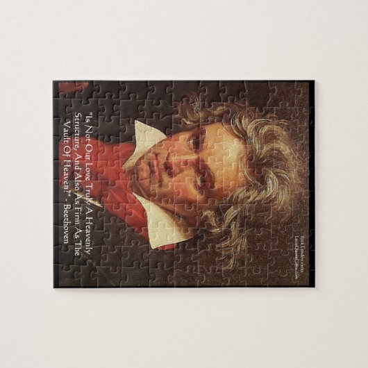 Beethoven "Of Heaven" Liebe Zitat Jigsaw Puzzle (Horizontal)