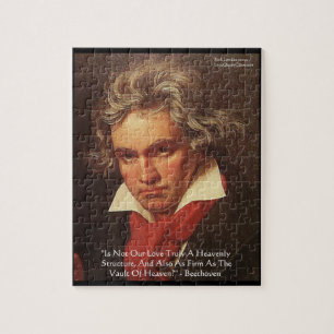 Beethoven "Of Heaven" Liebe Zitat Jigsaw Puzzle