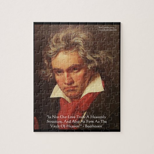 Beethoven "Of Heaven" Liebe Zitat Jigsaw Puzzle (Vertikal)