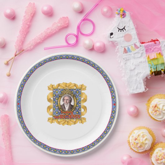 Beethoven Paper Plate Pappteller (Party)