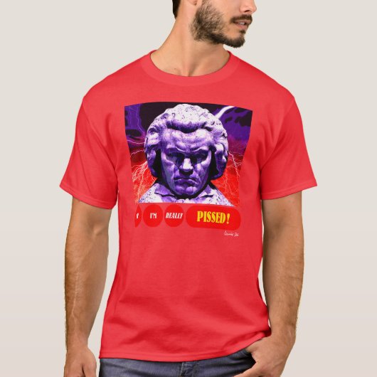 BEETHOVEN PISSED T-Shirt (Vorderseite)