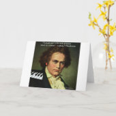 Beethoven Poet ist Gem Quote Grußkarte Karte (Gelbe Blume)