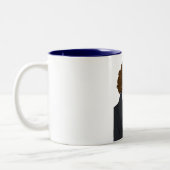 Beethoven-Pop-Kunst-Tasse Zweifarbige Tasse (Links)
