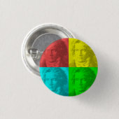 Beethoven-Portrait auf den Plätzen Button (Vorne & Hinten)