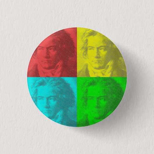 Beethoven-Portrait auf den Plätzen Button (Vorderseite)