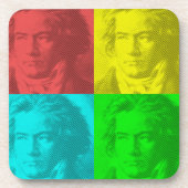 Beethoven-Portrait auf den Plätzen Getränkeuntersetzer (Vorderseite)