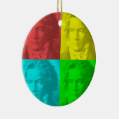 Beethoven-Portrait auf den Plätzen Keramik Ornament (Rechts)