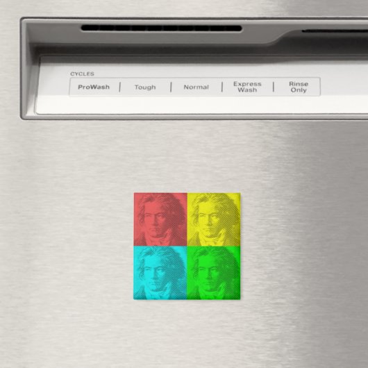 Beethoven-Portrait auf den Plätzen Magnet (In Situ (Geschirrspüler))