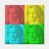Beethoven-Portrait auf den Plätzen Magnet (Vorne)