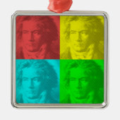 Beethoven-Portrait auf den Plätzen Ornament Aus Metall (Vorne)