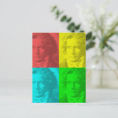 Beethoven-Portrait auf den Plätzen Postkarte (Stehend Vorderseite)
