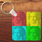 Beethoven-Portrait auf den Plätzen Schlüsselanhänger (Vorderseite)