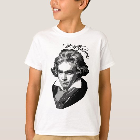 Beethoven Portrait auf T-Shirts, Tasse, Geschenke T-Shirt (Vorderseite)