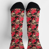 Beethoven Portrait minimalistischer Stil Socken (Oben)