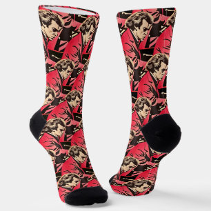 Beethoven Portrait minimalistischer Stil Socken