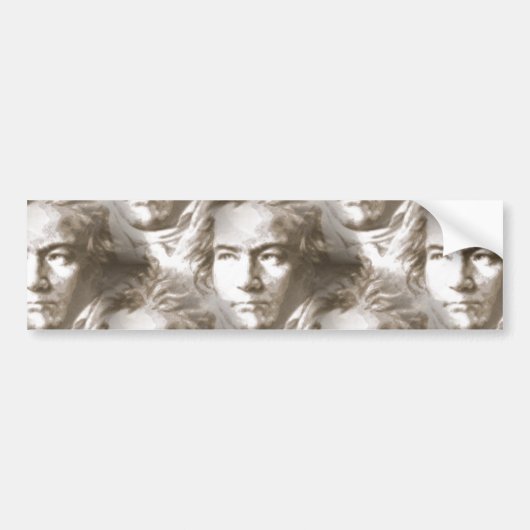 Beethoven Portrait Pattern Autoaufkleber (Vorne)