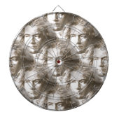 Beethoven Portrait Pattern Dartscheibe (vorne)