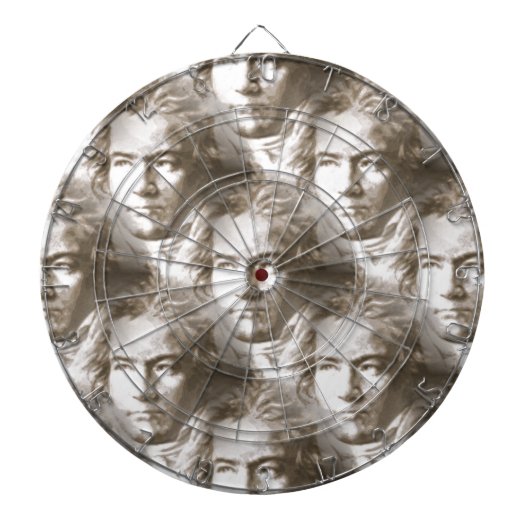 Beethoven Portrait Pattern Dartscheibe (vorne)